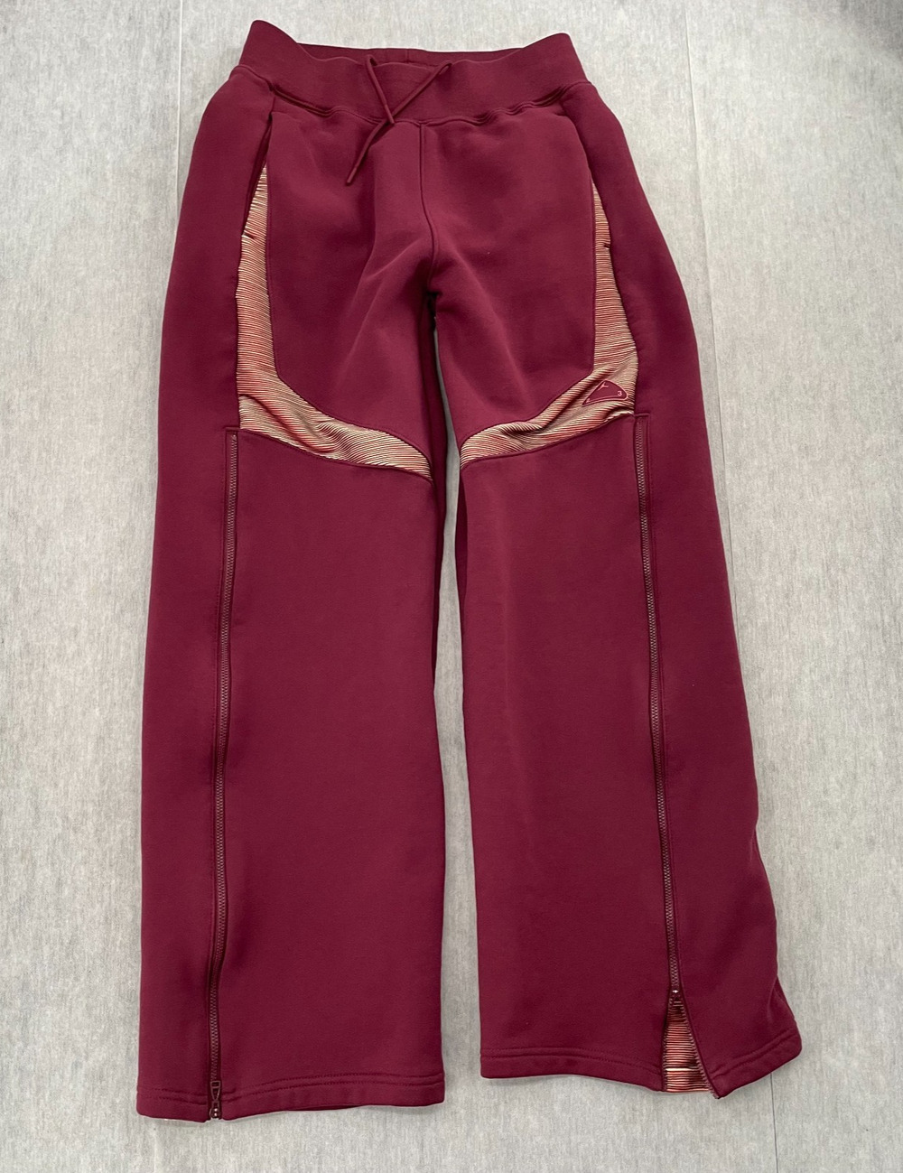Nike Air Jordan Pants Womens Small Red Engineered Fleece Sweatpants Ladies S